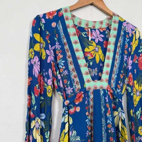 Free People Violet Hill Printed Tunic Top, Size 4, Excellent Condition! - Picture 4 of 15